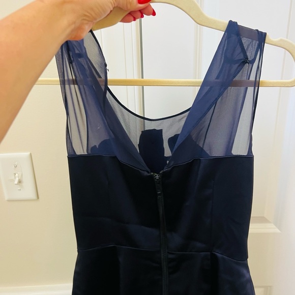 Stylish dark navy size 4 Dress with Ruffle Accent - Picture 5 of 5